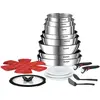 Image de Tefal L897SJ04, Poêle + casserole, Argent, Noir