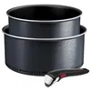 Image de Lot de 2 casseroles aluminium 18/20cm + 1 poignée noir Tefal L7239003