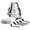 Image de Batterie de cuisine Tefal Ingenio Cook Eat L881SR04 17 pièces Inox