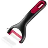 Image de Tefal Éplucheur Ingenio+ Y, ustensile de cuisine, lame rotative, étui de protection, lavable au, Économe, Noir, Rouge