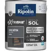 Image de RIPOLIN Peinture pour Sol Interieur + Exterieur - Gris Beton Ral 7015 Satin, 2,5L