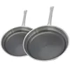 Image de Lot de 2 poêles Elo Relief Solution 24 cm et 28 cm en inox sans PFAS