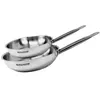 Image de Set de 2 poêles 24 et 28 cm en inox Fackelmann Eterna