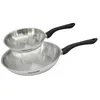 Image de Set 2 poêles 20 et 28 cm en inox Fackelmann Geneva