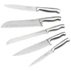 Image de Ensemble de 5 couteaux de cuisine professionnels en inox de 24 à 33,5 cm Nirosta Star
