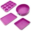 Image de Ensemble de 4 moules fuchsia de 23 à 38 cm Tasty Pâtisserie