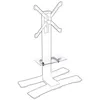 Image de Option Tablette Verre Erard Pro Pour Colonne Will Blanche