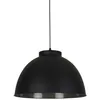 Image de Suspension Dock à45 Cm Dôme Métal Noir Mat Intér.effet Béton