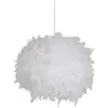Image de Suspension Boule En Plumes Plumes Véritables Blanc