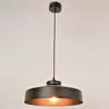 Image de Suspension Forme Industrielle En Métal Peint Noir