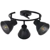Image de Plafonnier Métal Mat Dock 3 Lumières àd40 Cm Noir Mat Corep