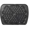 Image de Jeu de plaques Premium Gaufres Lagrange pour 6 gaufres coeur 010522 Noir