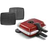 Image de Lagrange Waffle iron Super 2 nonstick coating red waffle plates croque monsieur, Gaufrier, Rouge