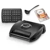 Image de Lagrange Waffle iron with 4 waffles, Gaufrier, Noir