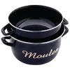 Image de Marmite à Moules 24 Cm Noire -baumalu