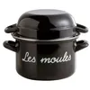 Image de Marmite à moules 18cm - Baumalu - Noir - Acier