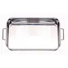 Image de Plat rectangulaire Spécial four 30 x 22 cm - Baumalu - Argent / Métallique - Acier Inoxydable (inox)
