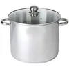 Image de Traiteur 26 cm inox avec couvercle en verre - Baumalu - Argent - Inox