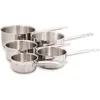 Image de BAUMALU Serie 5 casseroles inox Gastronomie 12 a 20 cm - Tous feux dont induction