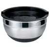 Image de Bol pâtissier inox avec couvercle 26 cm - Baumalu - Argent / Métallique - Acier Inoxydable (inox)