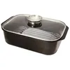 Image de Cocotte rectangulaire en fonte d'aluminium 33x21cm + couvercle Baumalu 382932