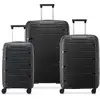 Image de Delsey Securitech von Paris - Lugcase Set Dune - 3 -Stück - Handgepäck 48L + Roller Gepäck 94L und 1, Valise, Noir