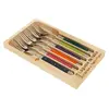 Image de Jean dubost laguiole coffret 6 fourchettes couleur