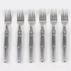 Image de Coffret 6 fourchettes de table Laguiole en inox - Jean Dubost - Argent / Métallique - Acier Inoxydable (inox)