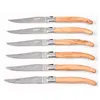 Image de Coffret 6 couteaux laguiole bois olivier - Jean Dubost - Marron - Acier Inoxydable (inox)