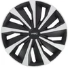 Image de 4 Enjoliveurs Wrc 14 Pouces Carbon Style Noir/argent