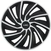 Image de 4 Enjoliveurs Wrc 15 Pouces Turbo Bicolore Noir/argent