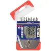 Image de 10 forets métaux Premium TSP HSS taillés meulés - affûtage étagé - Ø 1 à 10 mm - TIVOLY - 11457070001