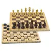 Image de Jeux de dames et d'échecs en bois L'arbre à jouer