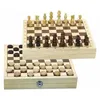 Image de Jeux De Dames Et D'échecs - Coffret En Bois - Jeujura Multicolore