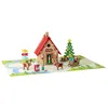 Image de Le chalet de Noël 90 pcs Jeujura