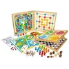 Image de JEUJURA Coffret de Jeux classiques - 80 regles - Pions bois