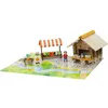 Image de Jeu De Construction - Place Du Marché - 80 Pièces - Bois JEUJURA Multicolore