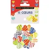 Image de Jouet 15 Galets Forme Coeur Billes Plates Jeu