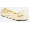 Image de Ballerine Velours   Grand Noeud W par Isotoner Beige 41 - 42 Femme