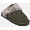 Image de Mule Eva   Cuir Et Fourrure W par Isotoner Vert 37 Femme