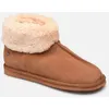 Image de Bottillon   Cuir Et Fourrure W par Isotoner Marron 39 Femme