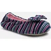 Image de Ballerine Velours   Grand Noeud W par Isotoner Multicolore 39 - 40 Femme