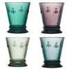 Image de Set de 4 gobelets Abeille 26 cl (1 modèle aléatoire) - La Rochere - Transparent / Cristal - Verre