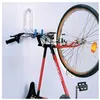 Image de Presentoir-support velo mural pour 1 velo a crochet fixation guidon
