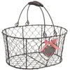 Image de Panier metal motif coeur aubry gaspard pam2820