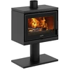 Image de Poêle à Bois Deville Sarra Sur Piedestal Raccordable C077cj-06