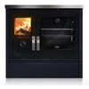 Image de Cuisiniere A Bois Deville C086ab06 Melisse 90 Bleu Nuit