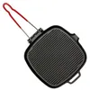 Image de Grill carré en fonte 25 cm - Invicta - Noir - Fonte émaillée