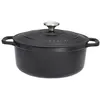 Image de Cocotte ronde 16 cm chasseur noir interieur noir - Chasseur - Noir - Fonte émaillée
