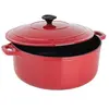 Image de Cocotte Ronde Fonte Rouge Diamètre 200mm_186 403